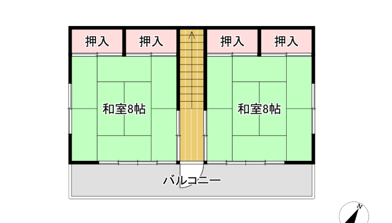 Floor plan for 1990s wood house in Iwate
