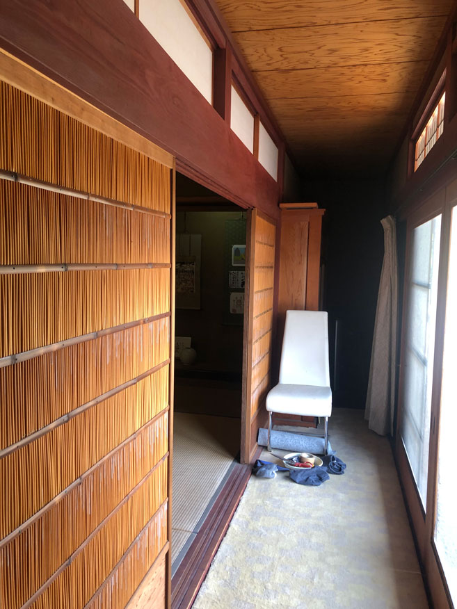 1980s wood house with outbuildings in Miyama, Nantan