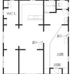 Floor plan for 2010s wood house with storehouses in Miyama, Nantan