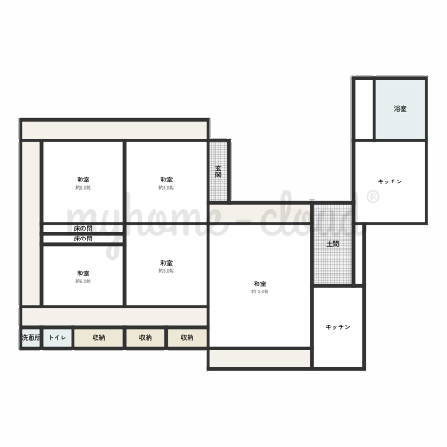 Floor plan for Wood house in Kawanabe, Minamikyushu, farmland, approval needed