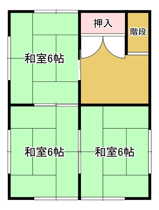 Floor plan for Quiet former villa near fishing port; with proper care, it can become a comfortable home (R8-K-6)
