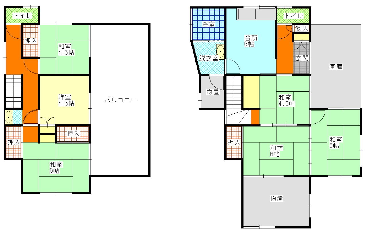 Floor plan for Wood house, 2-min walk to station, Tochigi