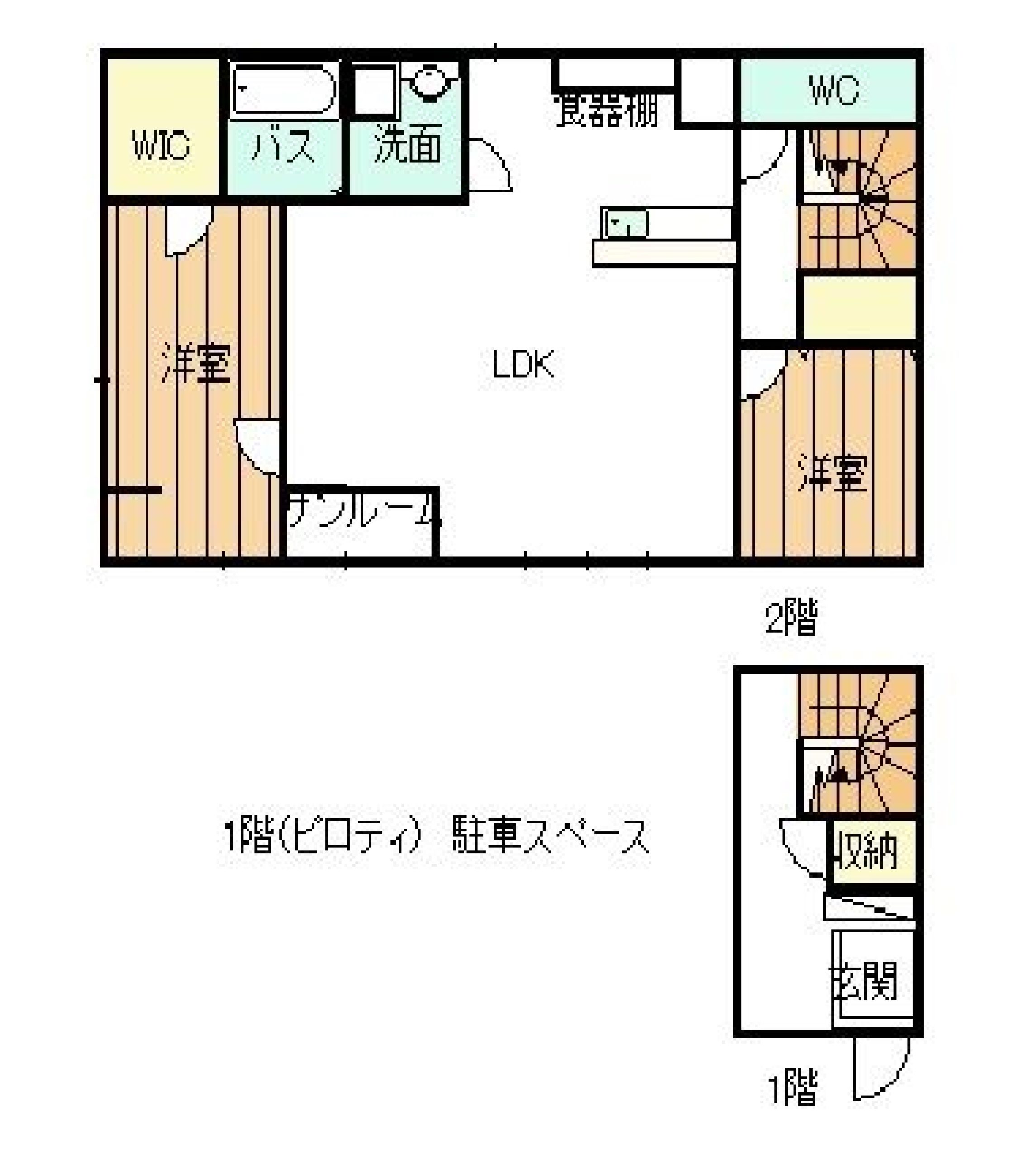 Floor plan for 2000s steel-frame house in Kanazawa