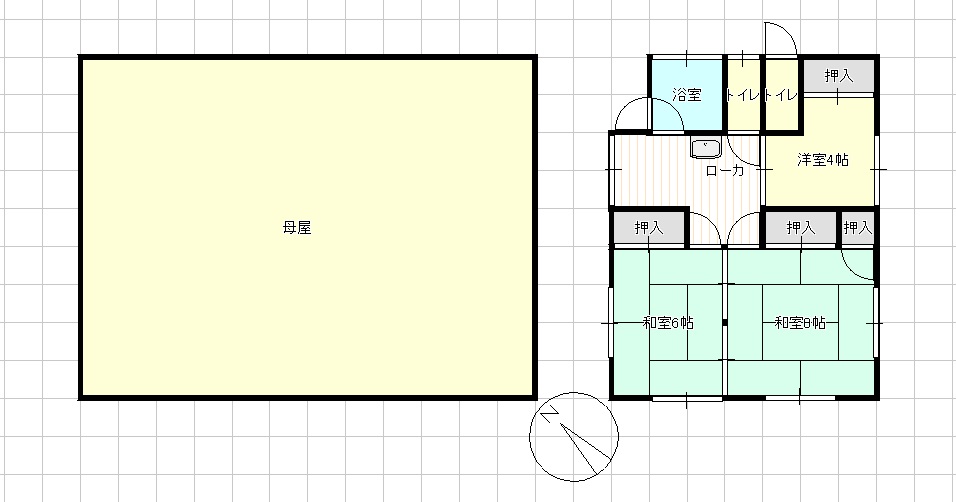 Floor plan for 1990s house in Yamaguchi