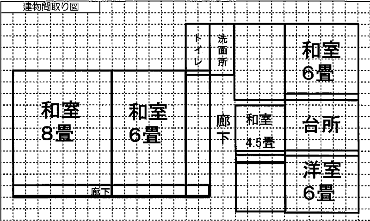 Floor plan for 1960s wood house in Tochigi