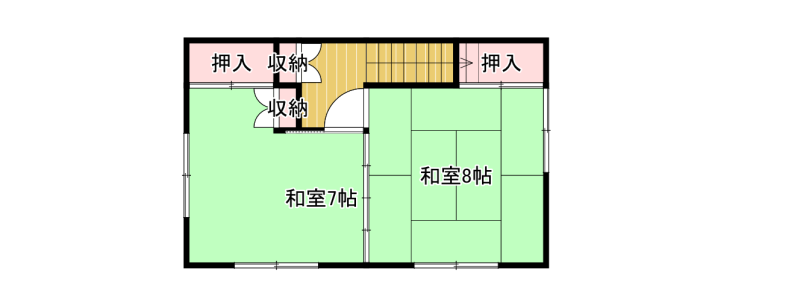 Floor plan for 1960s wood house in Iwate