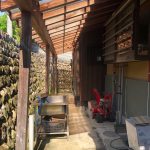 1980s wood house with outbuildings in Miyama, Nantan