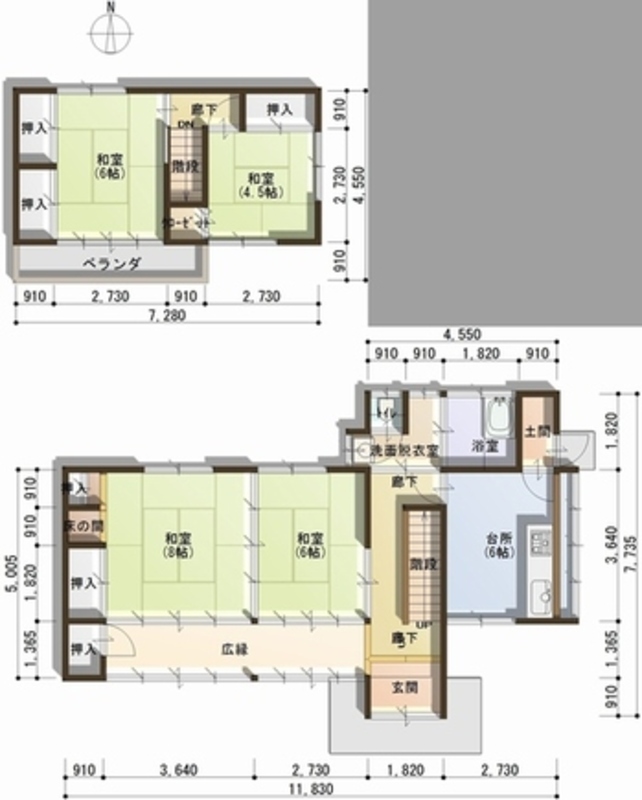 Floor plan for 1970s wood house in Nagano