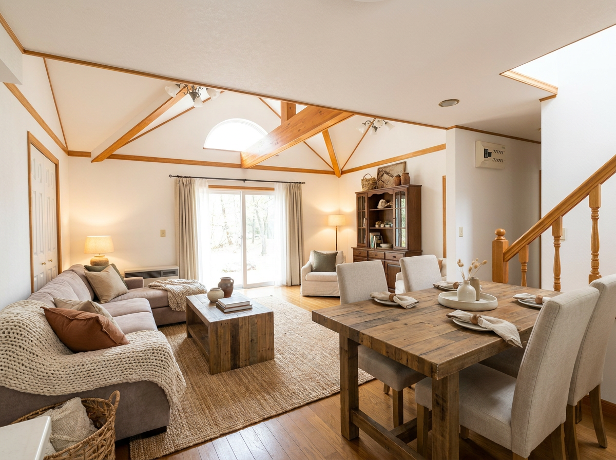 2000s wood house on a large plot in Nagano