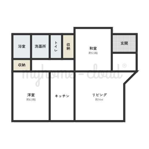 Floor plan for Wood house on a large plot in Kawanabe, Minamikyushu