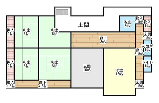 Wood house on a large plot in Gifu