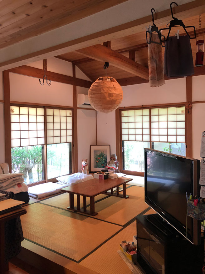 2000s wood house on a large plot in Miyama, Nantan