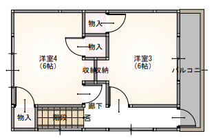 Floor plan for 1960s wood house, 8-min walk to station, Fukui