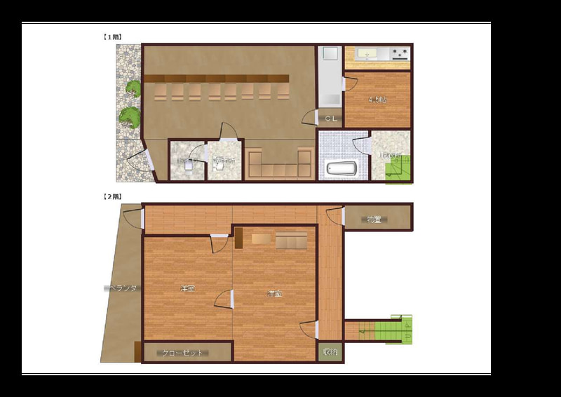 Floor plan for Wood house