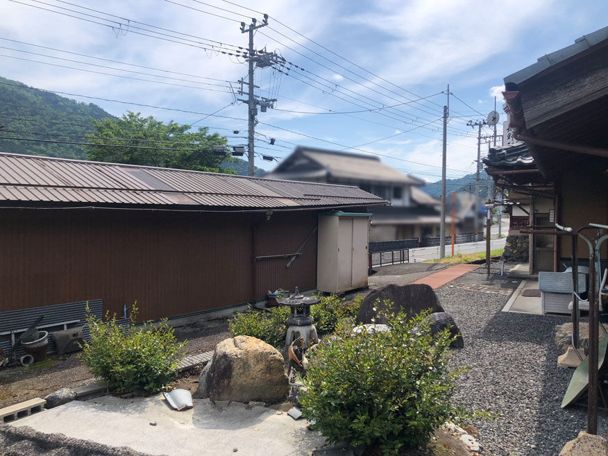 1980s wood house with outbuildings in Miyama, Nantan