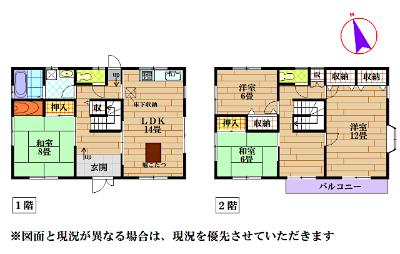Floor plan for 2000s wood house in Hyogo