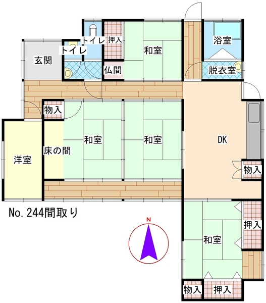 Floor plan for Empty home in Japan