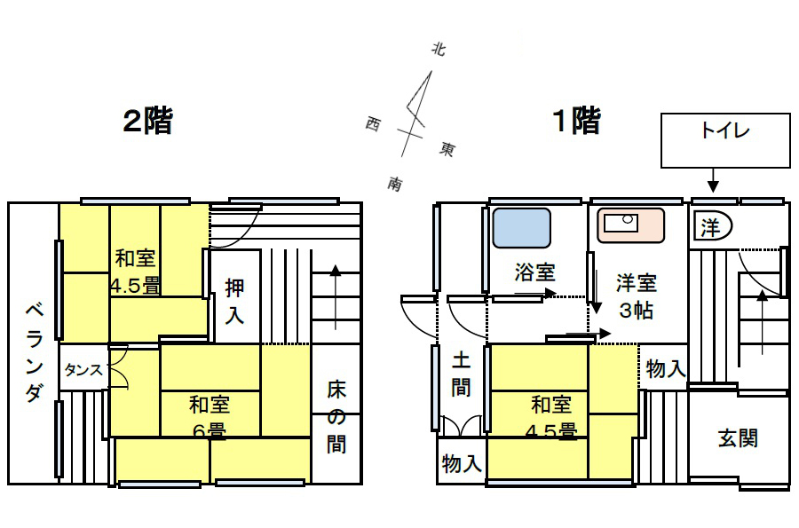 Floor plan for 1960s wood house in Kochi