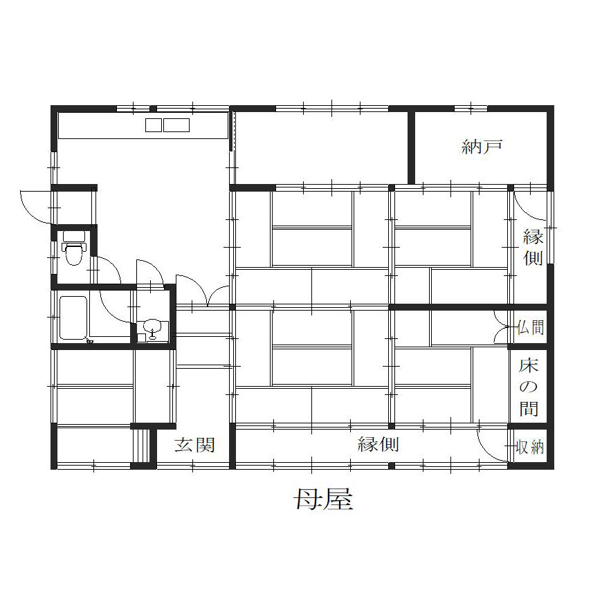 Floor plan for Wood house in Hiyoshi, Nantan, farmland, approval needed