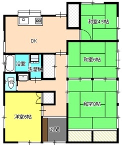 Floor plan for Sale House 159 (Machi-san Ward)
