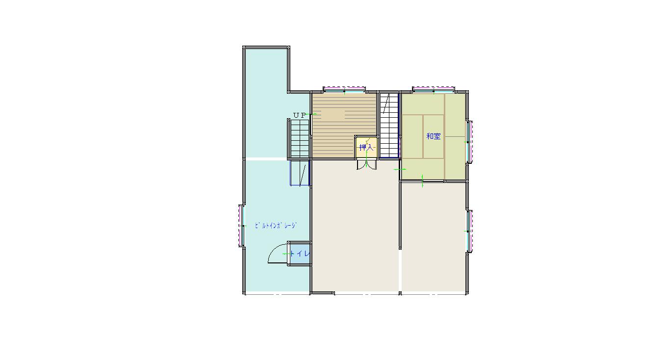 Floor plan for 1960s wood house in Tokushima