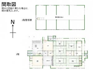 Floor plan for Wood house in Oe, Fukuchiyama, farmland, approval needed