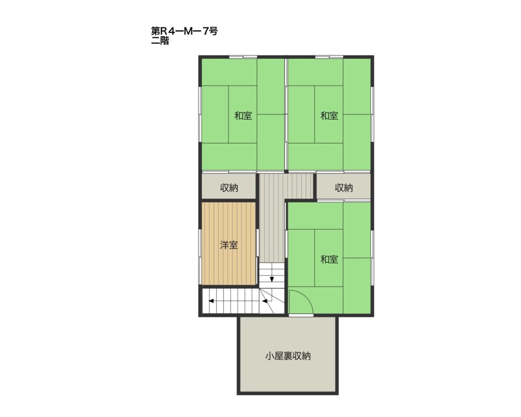 Floor plan for Quiet house surrounded by trees (R4-M-7)