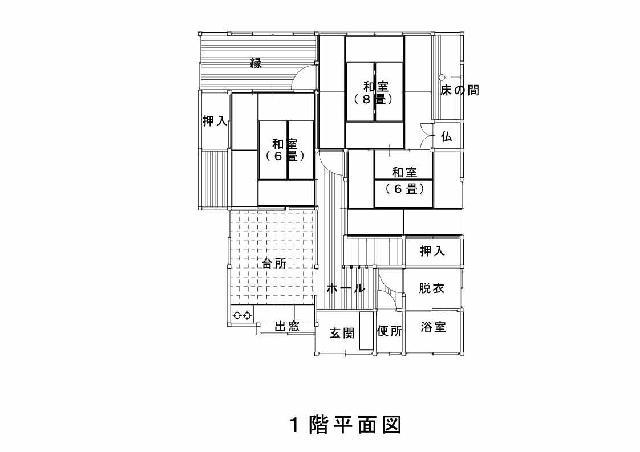 Floor plan for 1970s wood house, 17-min walk to station, Nagasaki