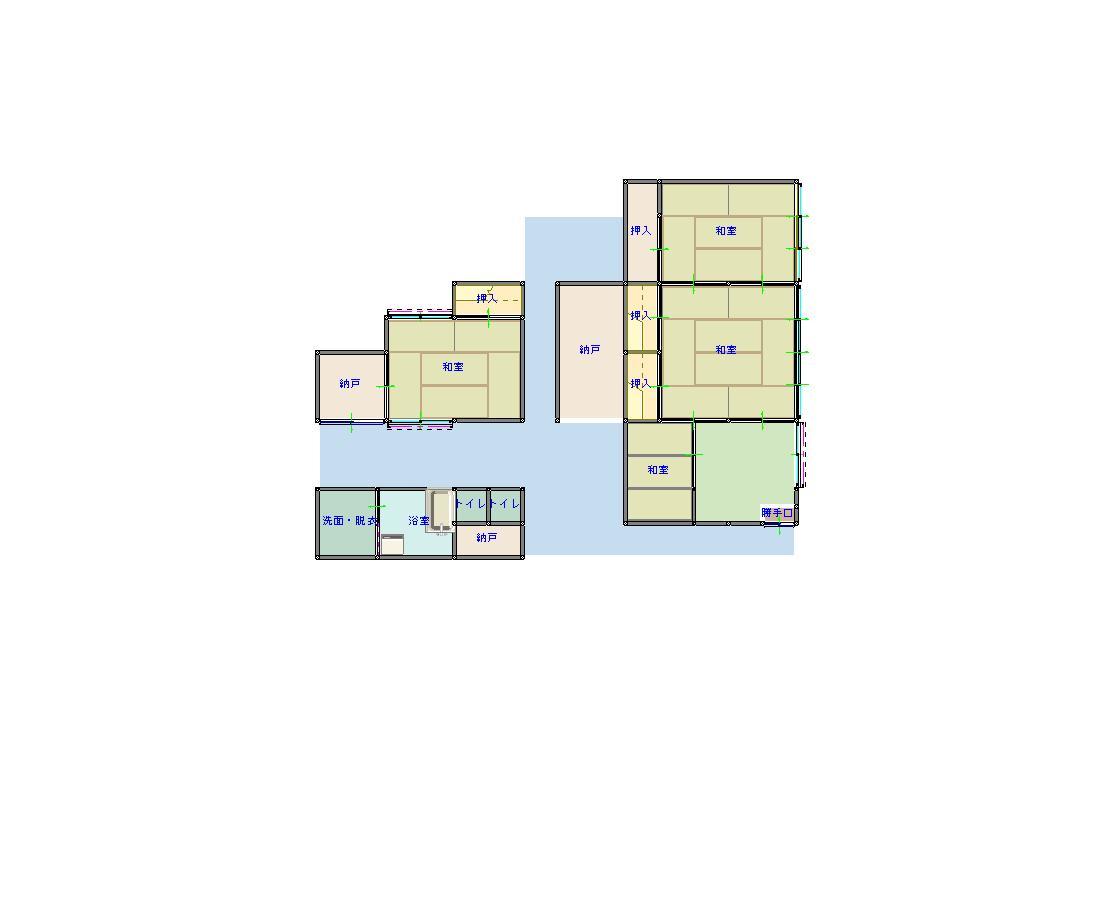 Floor plan for 1930s wood house in Tokushima