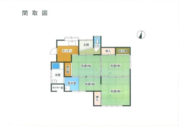 Floor plan for 1950s house in Fukuoka
