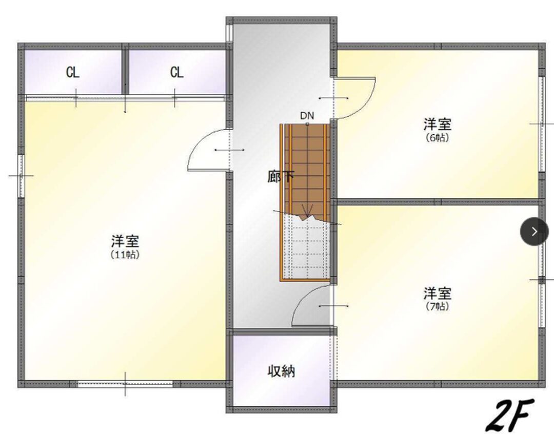 Floor plan for 1980s wood house, 14-min walk to station, Fukui