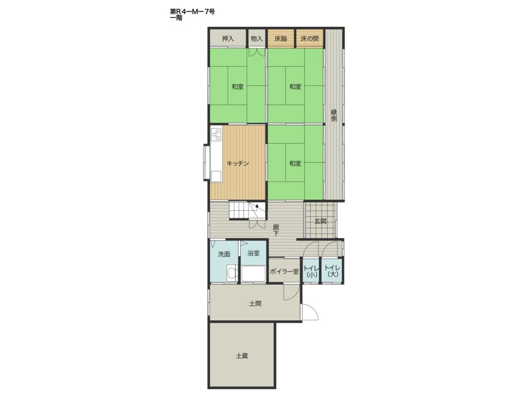 Floor plan for Quiet house surrounded by trees (R4-M-7)