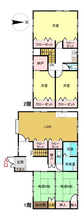 Floor plan for Wood house in Fukui