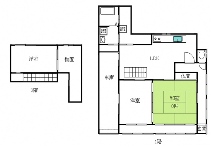 Floor plan for Wood house, 16-min walk to station, Higashiyama, Ayabe