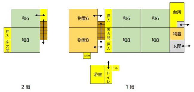 Floor plan for Property No. 08-1-01 - Chiyoshiro District [Hilly Rural Area] [For Sale] With Agricultural Land
