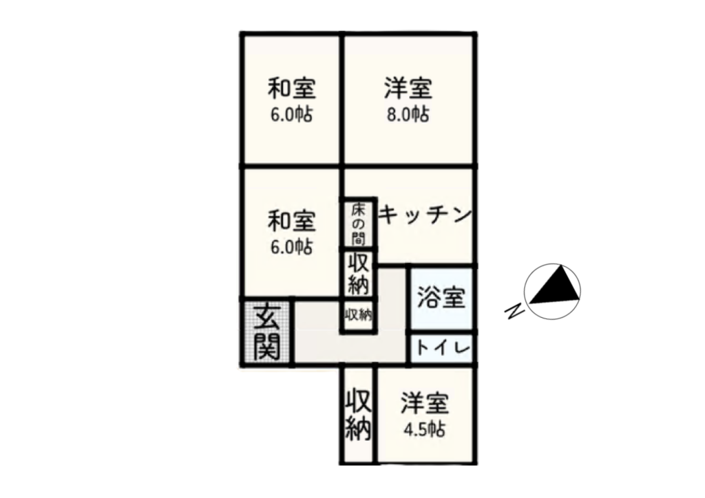 Floor plan for Empty home in Japan