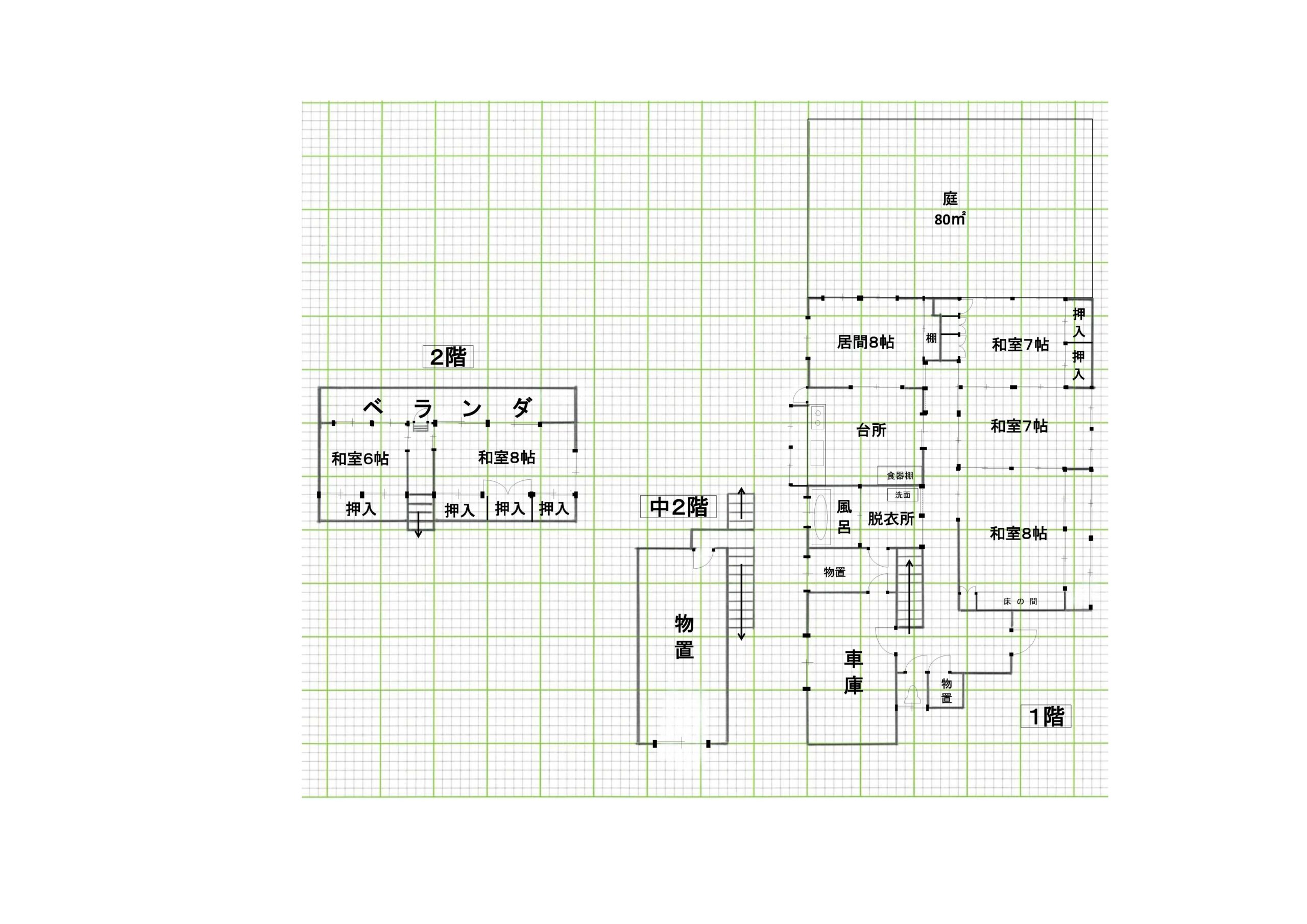 Floor plan for Wood house in Aomori