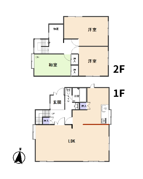 Floor plan for 1970s wood house in Fukui