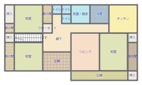 Floor plan for House in Kochi