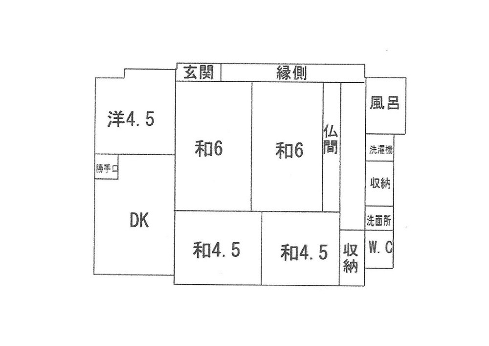 Floor plan for 1960s wood house near the coast in Togata, Ibusuki
