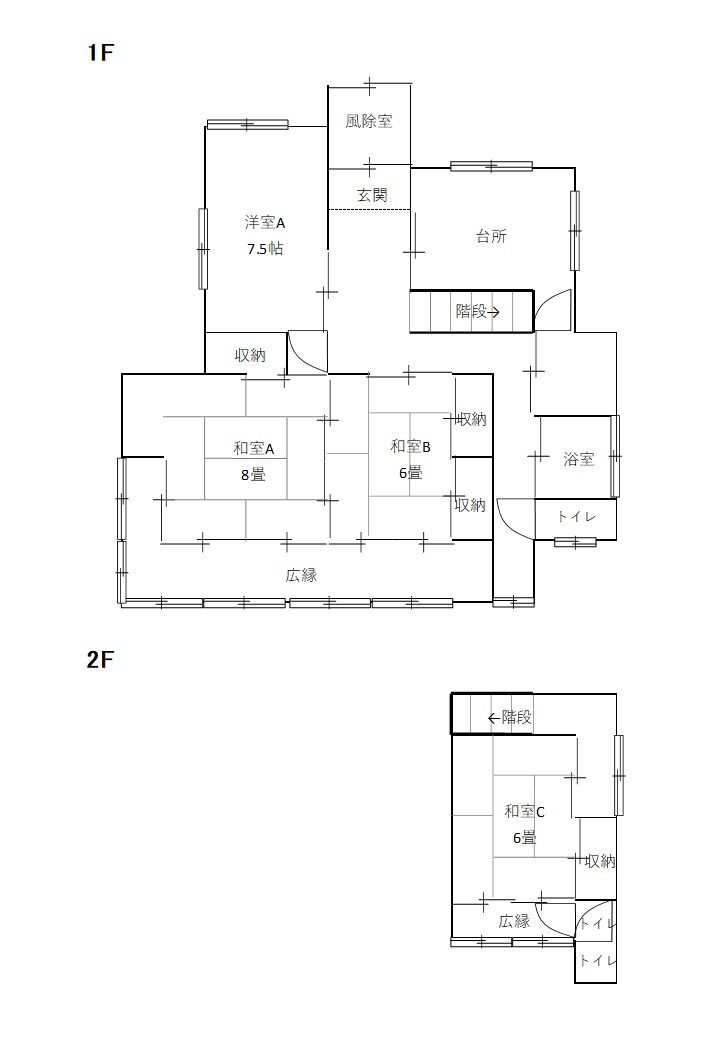 Floor plan for Empty home in Japan