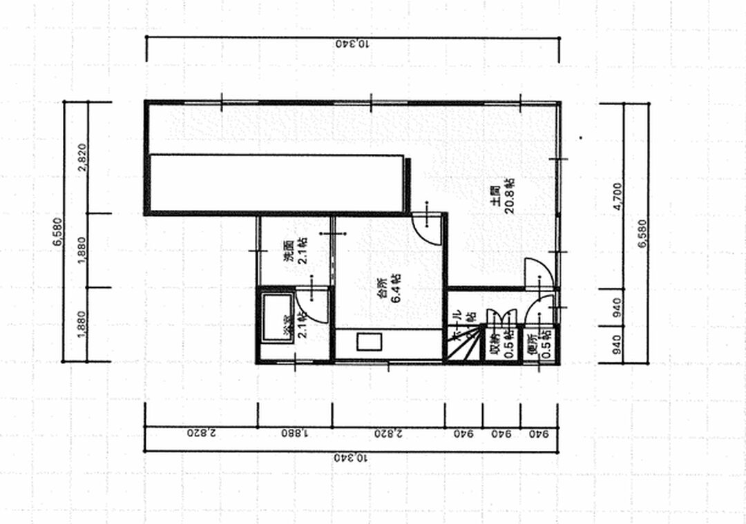 Floor plan for 1970s wood house, 8-min walk to station, Fukui