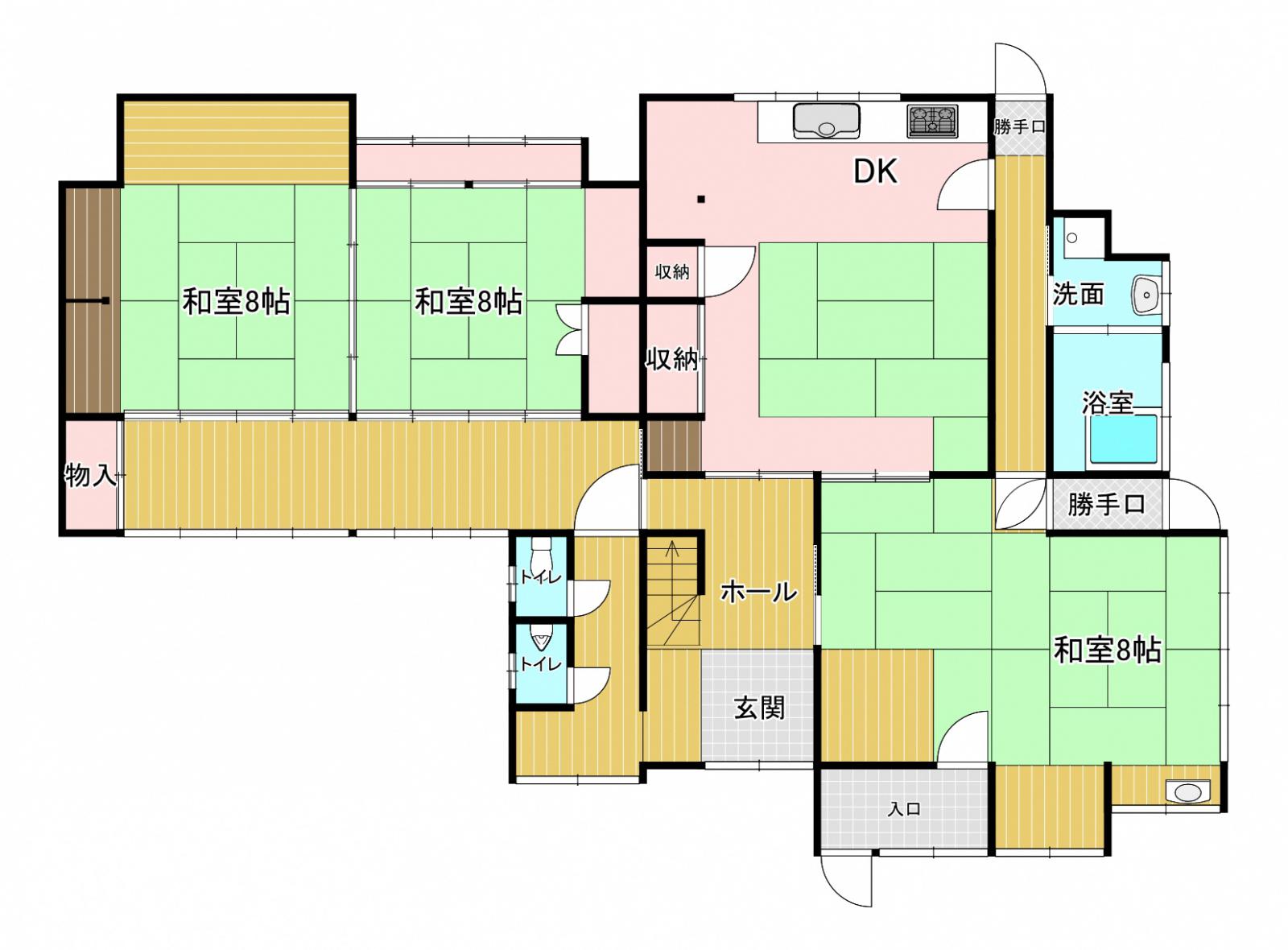 Floor plan for House, 7-min walk to station, Yamagata