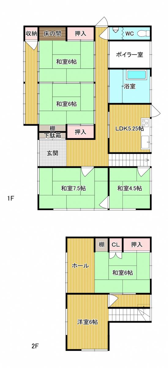 Floor plan for 1970s house in Yamagata