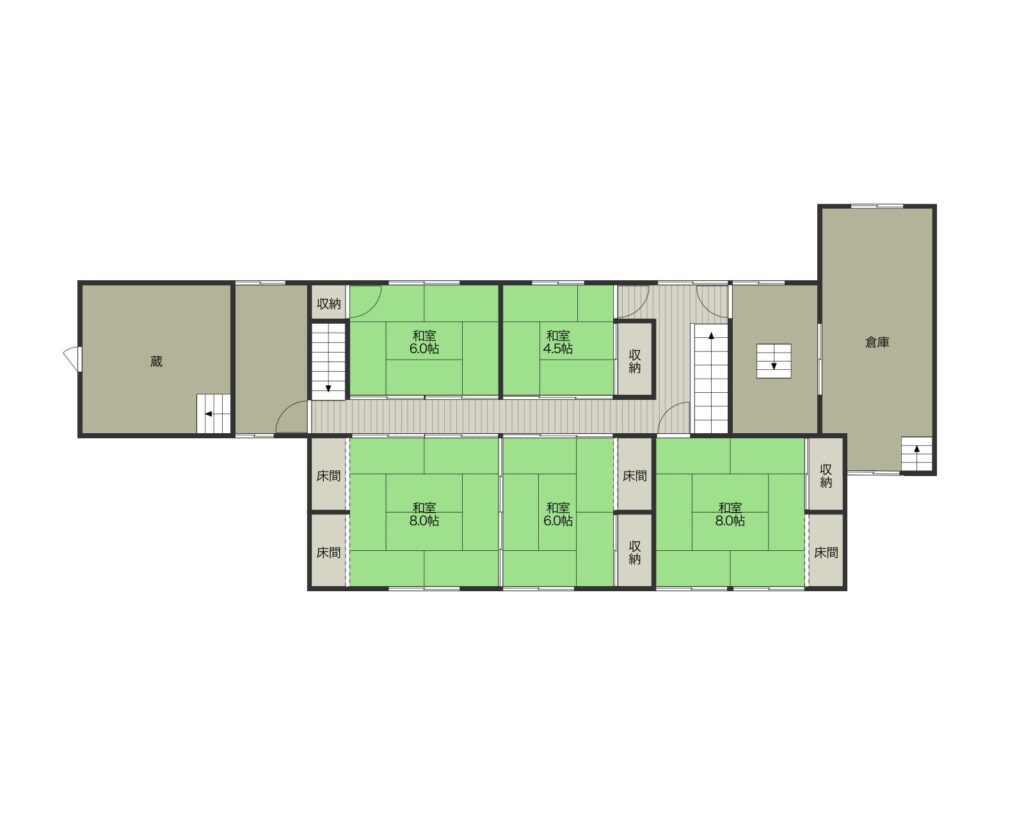Floor plan for All-electric detached house with farmland and storage (R6-O-5)
