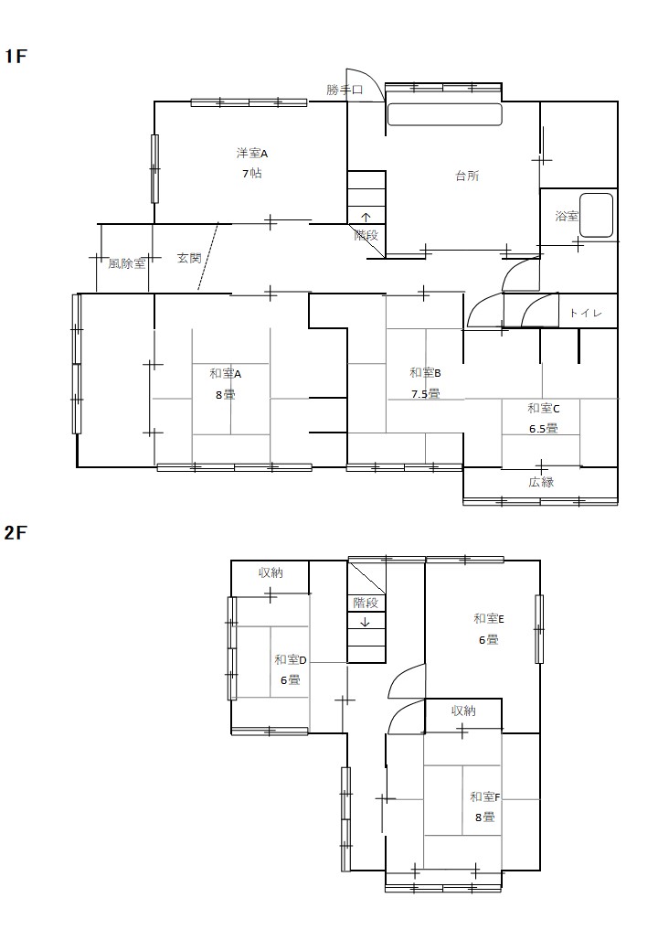 Floor plan for Empty home in Japan