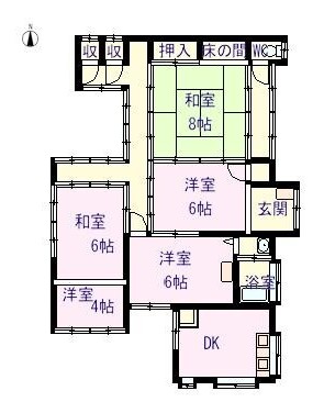 Floor plan for Property 138 (Fukuoka Ward)