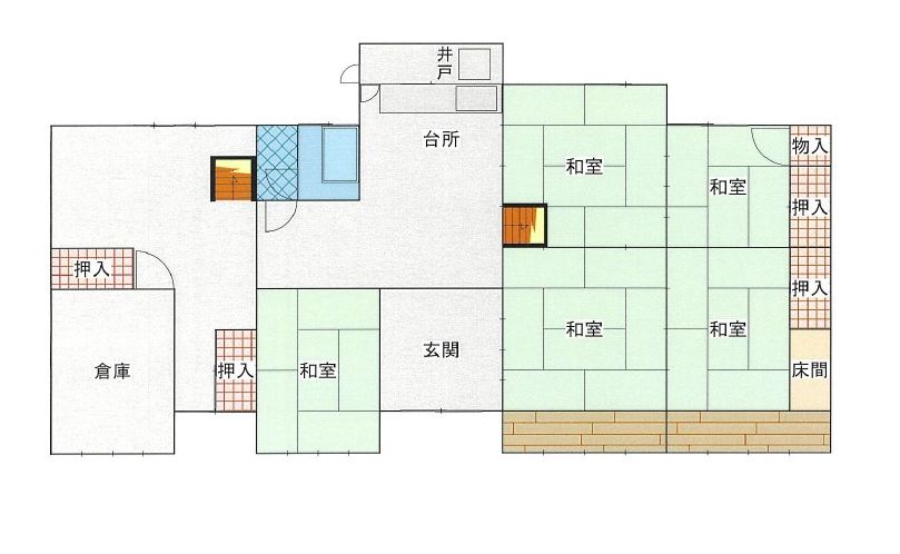 Floor plan for Wood house, 13-min walk to station, Omiya, Kyotango