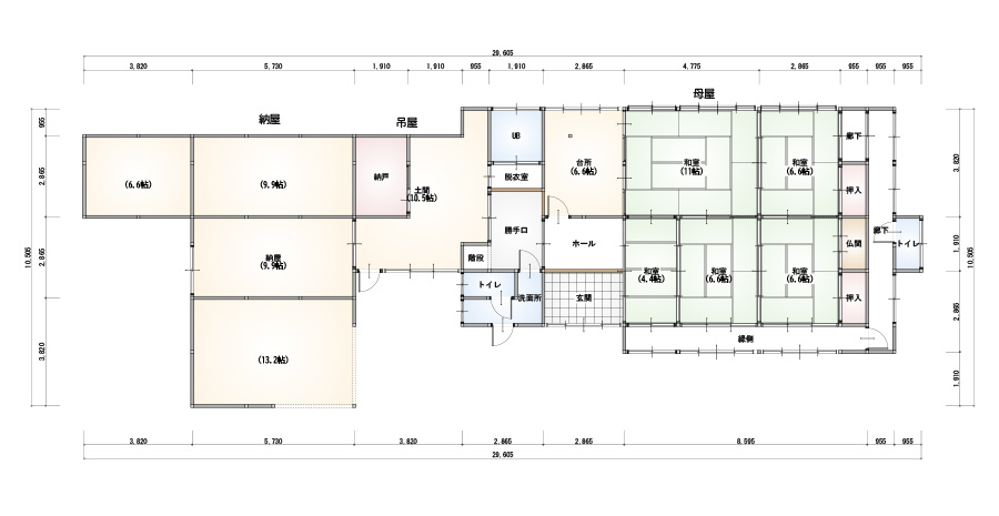 Floor plan for Wood house in Shimane