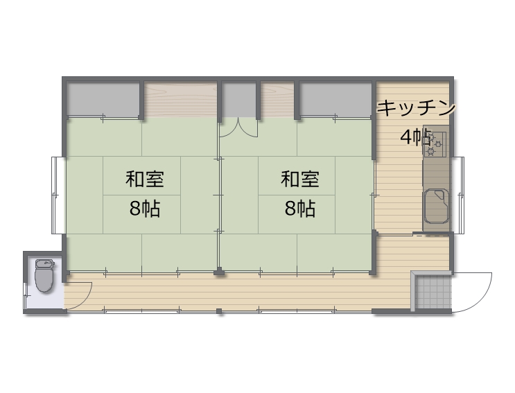 Floor plan for Chino City Kitayama Used House